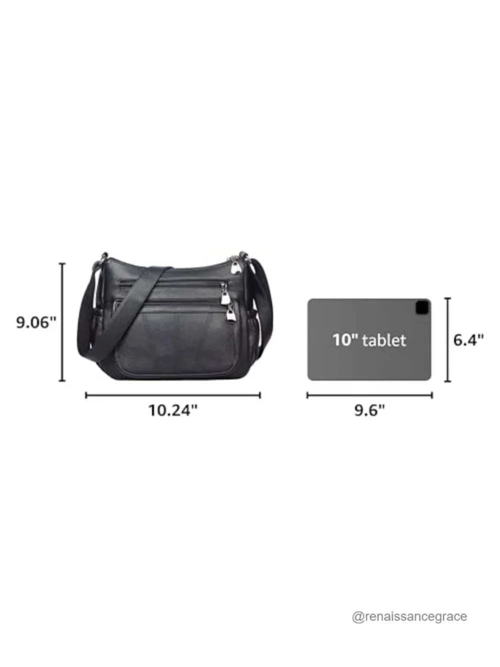 Women's Soft PU Leather Satchel Handbag | Crossbody Shoulder Bag